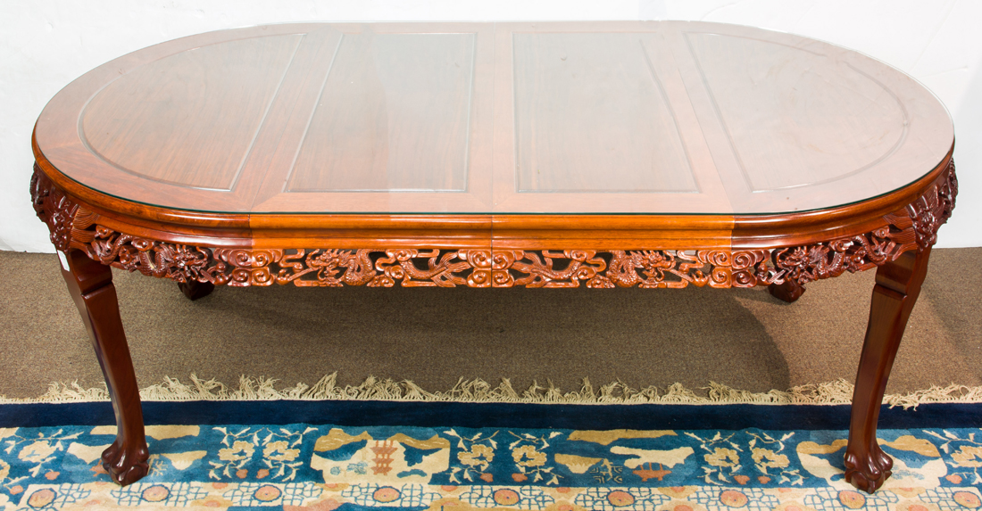 CHINESE HARDWOOD DINING SUITE
