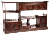 CHINESE HARDWOOD ETAGEREChines