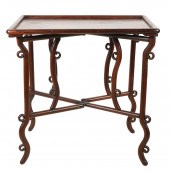 CHINESE HARDWOOD FOLDING TRAY