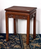 CHINESE HARDWOOD GARDEN SEAT O