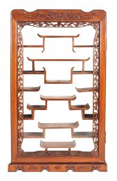 CHINESE HARDWOOD HANGING DISPL