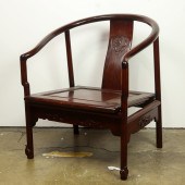 CHINESE HARDWOOD LOW HORSESHOE