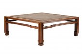 CHINESE HARDWOOD LOW SQUARE TA