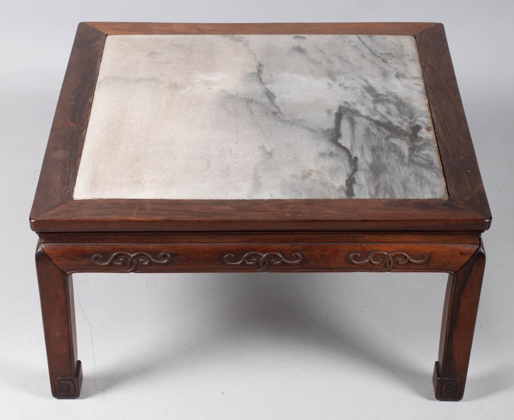 CHINESE HARDWOOD LOW TABLE 13 1/4 X