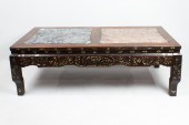 CHINESE HARDWOOD LOW TABLE WIT