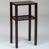 CHINESE HARDWOOD PEDESTAL TABL