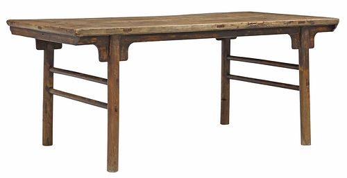 CHINESE HARDWOOD PLANK-TOP DINING