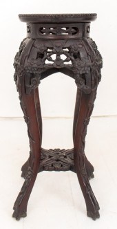 CHINESE HARDWOOD PLANT STAND C