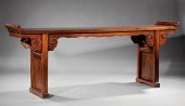 CHINESE HARDWOOD RECESSED LEG