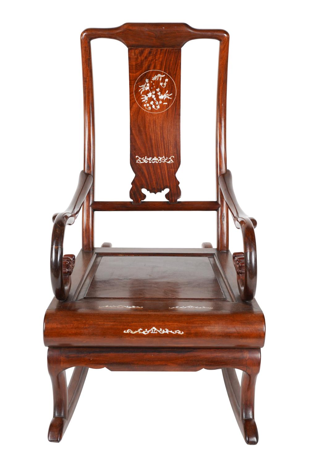 CHINESE HARDWOOD ROCKERwith