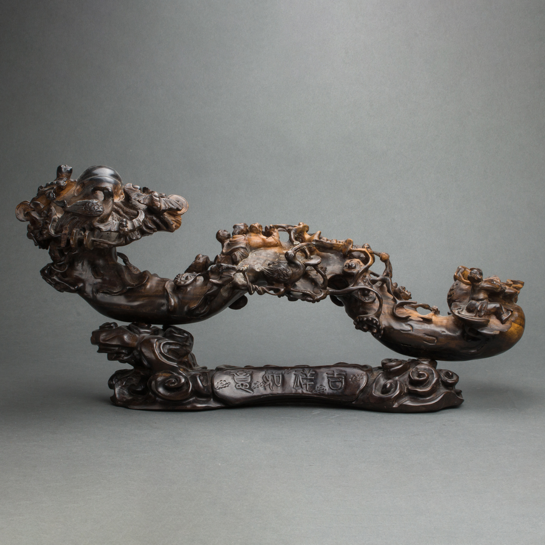 CHINESE HARDWOOD RUYI SCEPTER