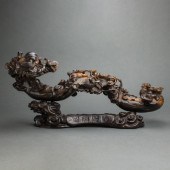 CHINESE HARDWOOD RUYI SCEPTER