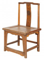 CHINESE HARDWOOD SIDE CHAIRChi