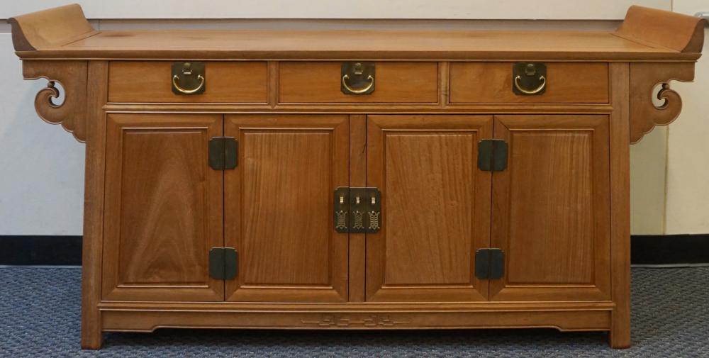 CHINESE HARDWOOD SIDEBOARD, 36