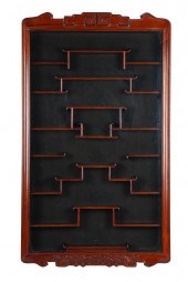 CHINESE HARDWOOD SNUFF BOTTLE