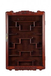 CHINESE HARDWOOD SNUFF BOTTLE