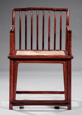 CHINESE HARDWOOD SPINDLE-BACK
