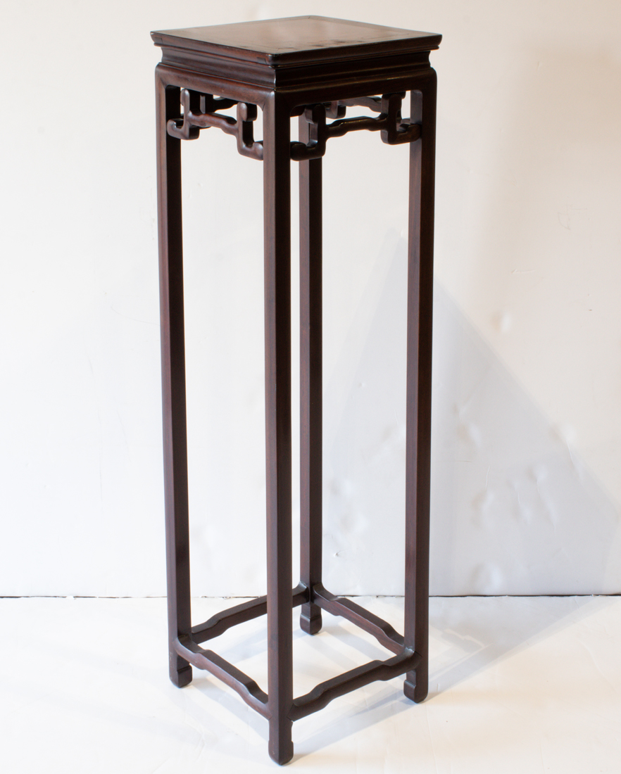CHINESE HARDWOOD SQUARE FORM
