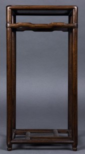CHINESE HARDWOOD SQUARE STAND