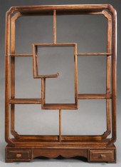 CHINESE HARDWOOD TABLE ETAGERE