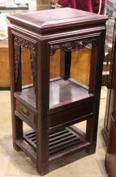 CHINESE HARDWOOD TIERED OCCASI