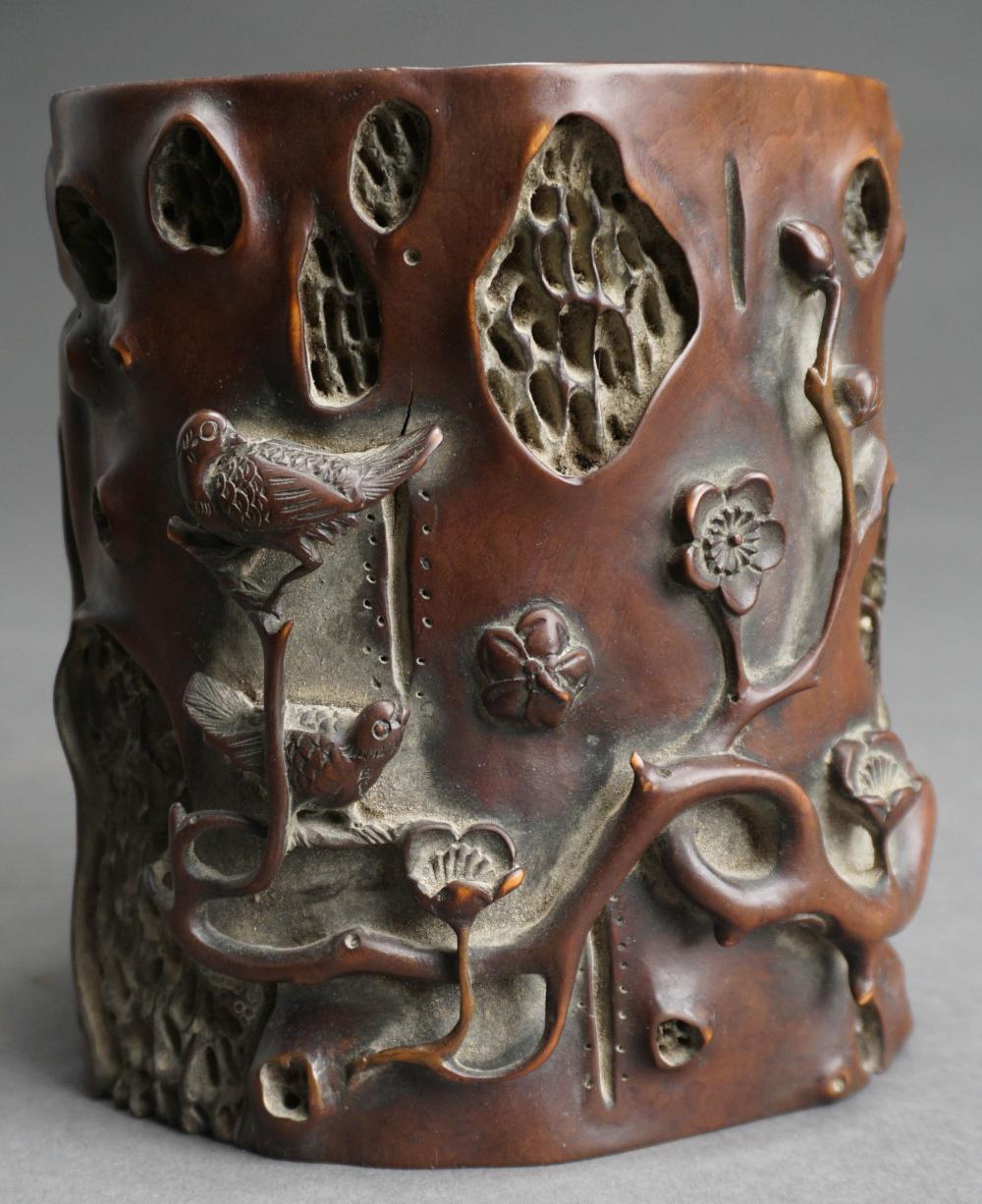 CHINESE HARDWOOD 'TREE TRUNK'