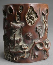 CHINESE HARDWOOD 'TREE TRUNK'