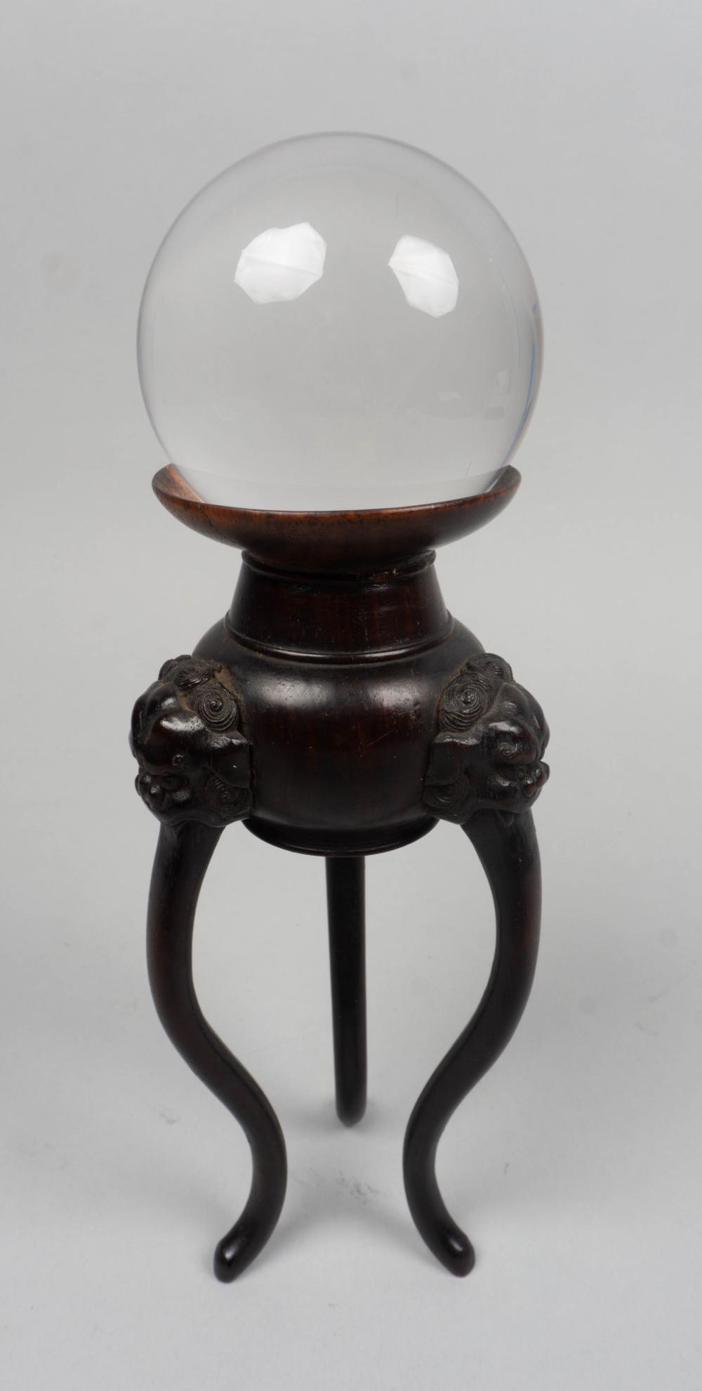 CHINESE HARDWOOD TRIPOD STAND