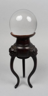CHINESE HARDWOOD TRIPOD STAND