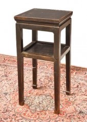 CHINESE HARDWOOD TWO-TIER PEDE