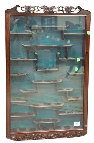 CHINESE HARDWOOD WALL CURIO