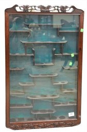 CHINESE HARDWOOD WALL CURIO CA