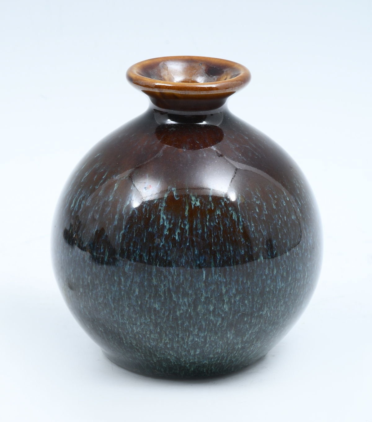 CHINESE HARE'S FUR GLAZED PORCELAIN