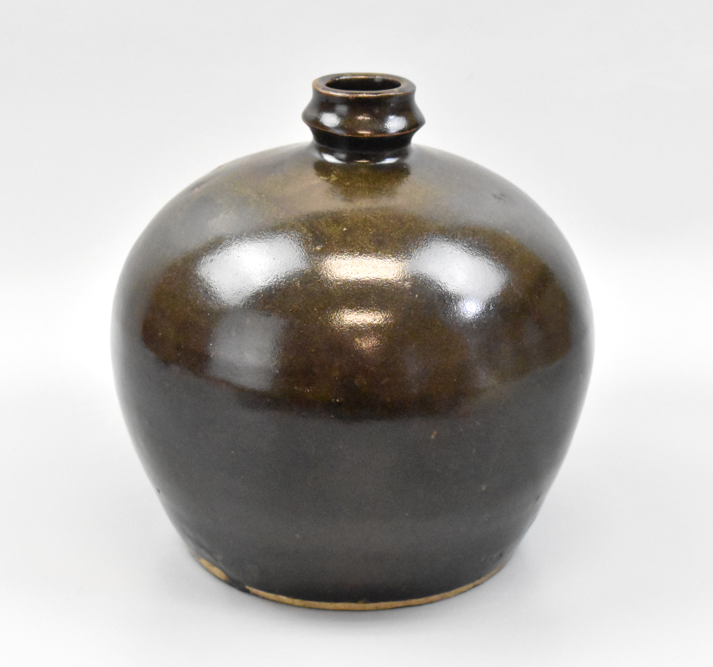 CHINESE HENAN BLACK GLAZED JAR,