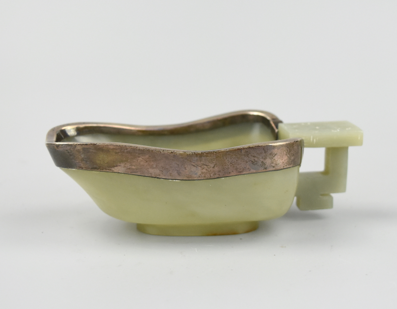 CHINESE HETIAN CELADON JADE CUP