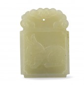 CHINESE HETIAN JADE "RABBIT" P