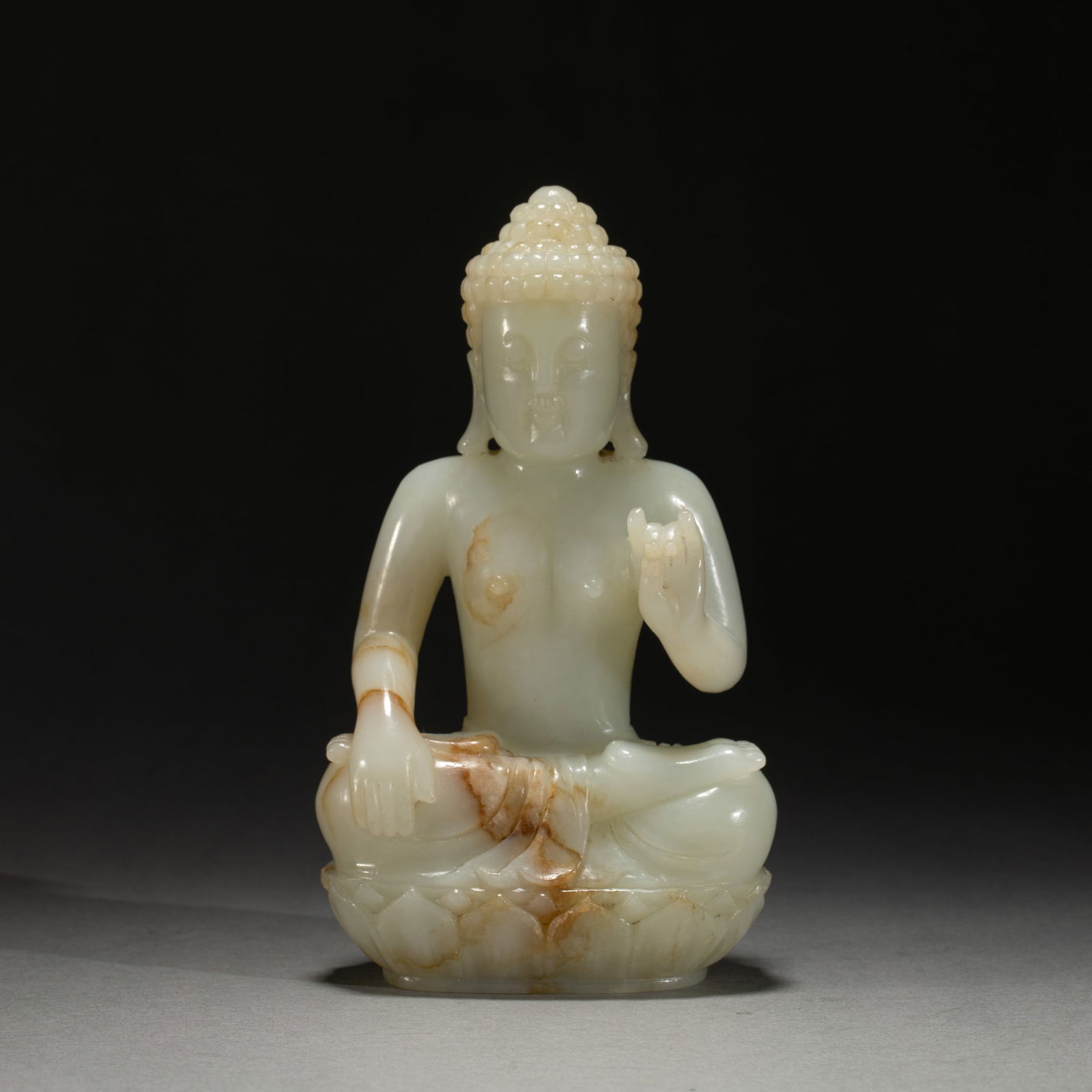 CHINESE HETIAN JADE SEATED
