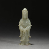 CHINESE HETIAN JADE STANDING G