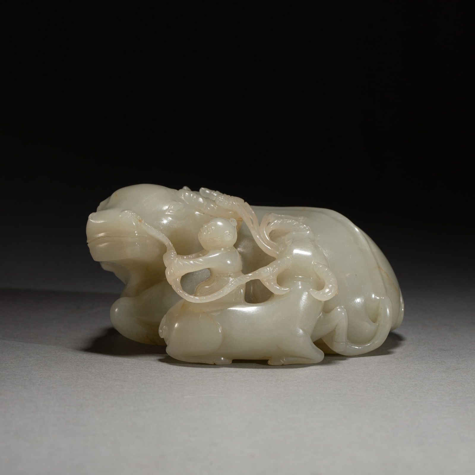 CHINESE HETIAN JADE WATER BUFALLO &