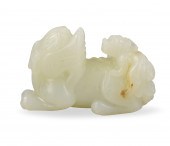 CHINESE HETIAN WHITE JADE CARV