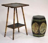 CHINESE HEXAGONAL PAINTED BOX