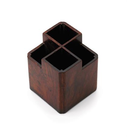 Chinese hongmu brush pot  19th