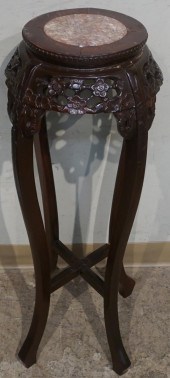CHINESE HONGMU MARBLE INSET TA
