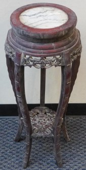 CHINESE HONGMU MARBLE INSET TA