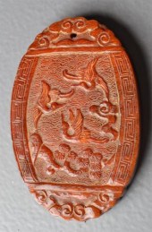 Chinese Horn Placque with Chic