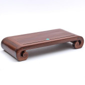 CHINESE HUALI WOOD SCROLLED KA