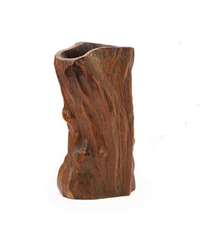 Chinese huamu trunk form brush pot