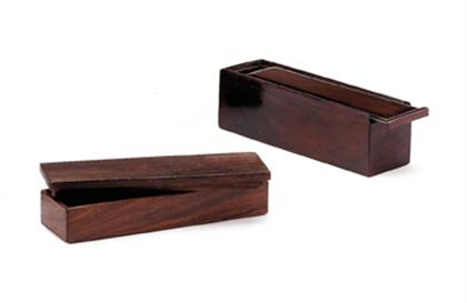 Chinese Huanghuali box and a Hongmu