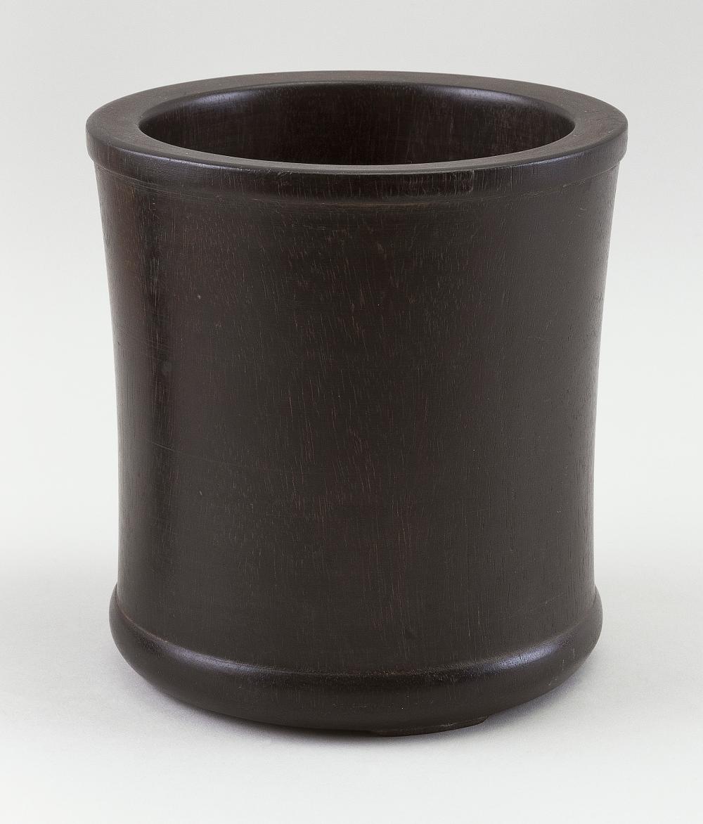 CHINESE HUANGHUALI BRUSH POT 19TH