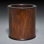 CHINESE HUANGHUALI BRUSH POT C